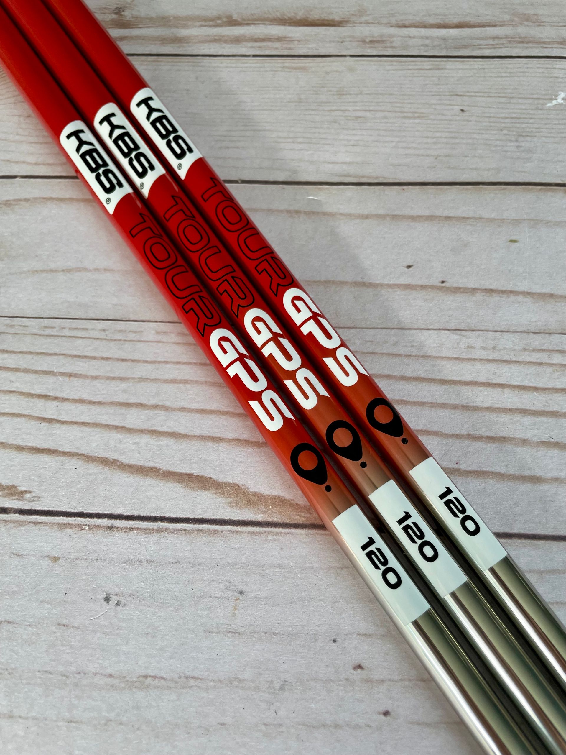 *NEW* KBS Tour GPS 120 Red & Chrome .355 / .370 Graphite Putter Shafts