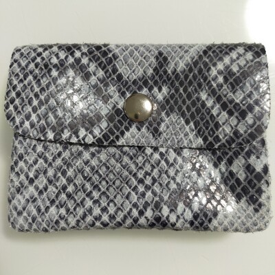 Ehtleder grau Geldbörse