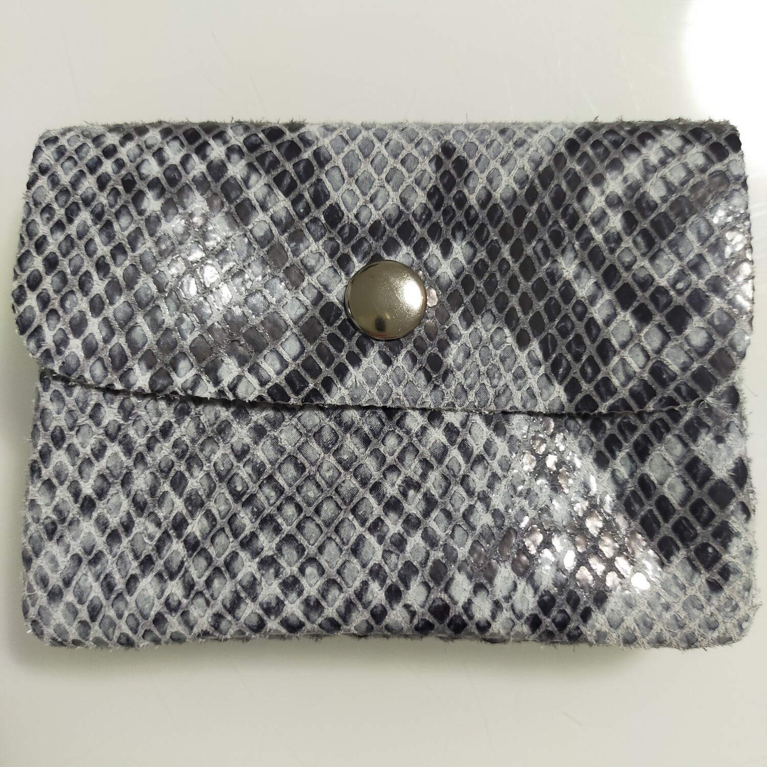 Ehtleder grau Geldbörse