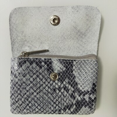 Ehtleder grau Geldbörse