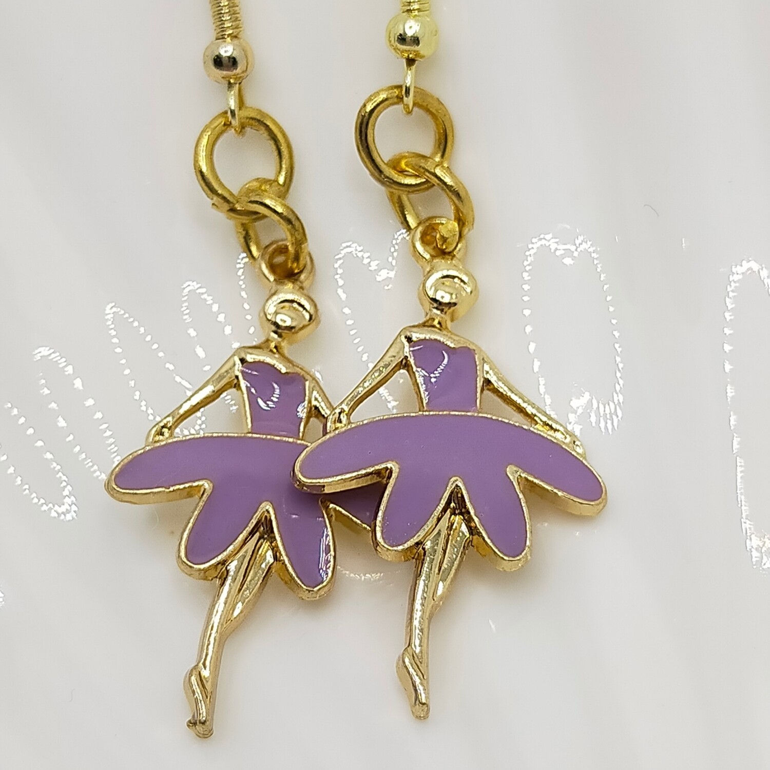 Ballerina-Ohrringe aus Zink