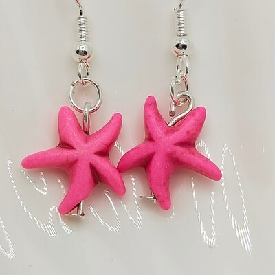 925er Sterling Silber mit Stempel Türkizsteine Stern Ohrringe in verschiedenen Farben