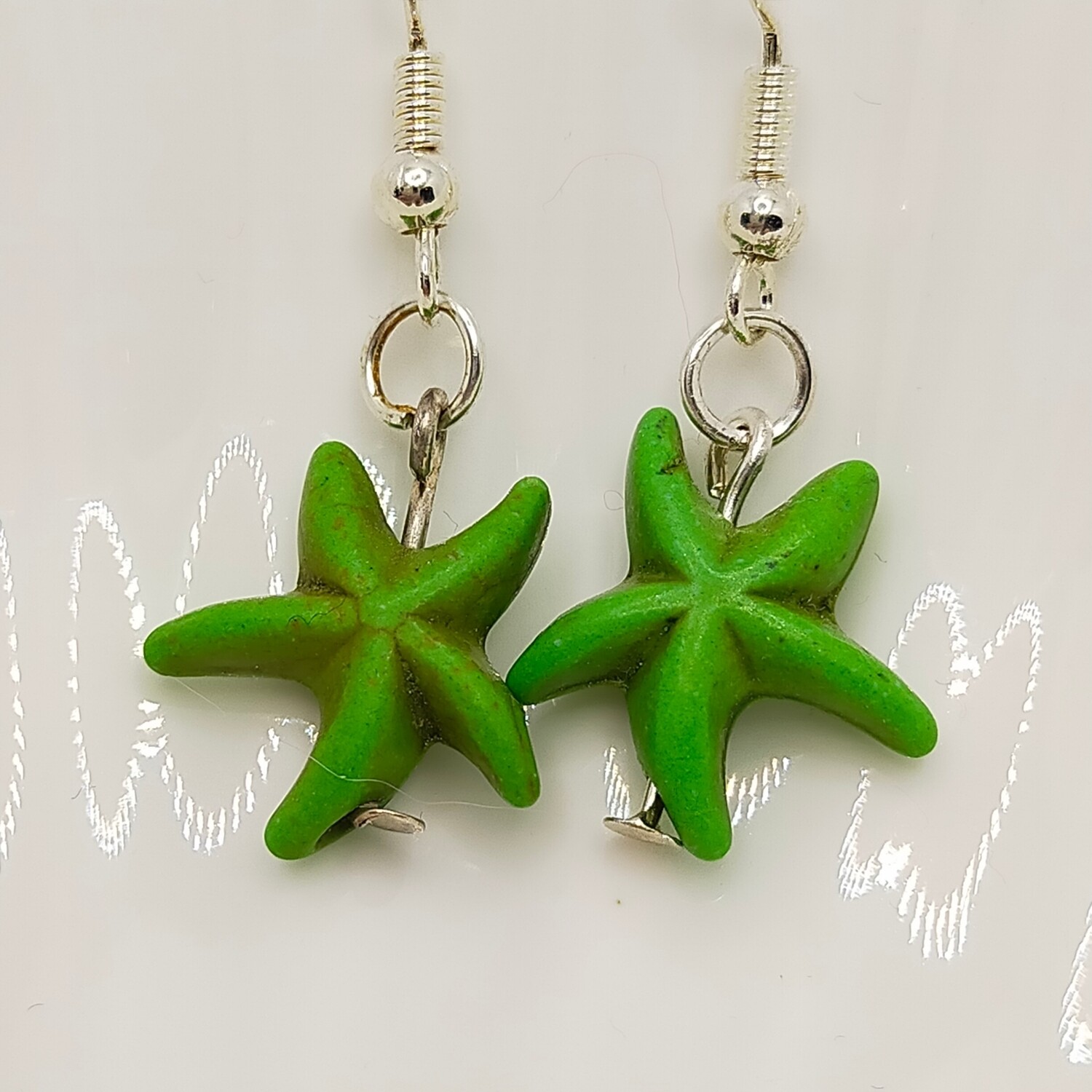 925er Sterling Silber mit Stempel Türkissteine Ohrringe in verschiedenen Farben 