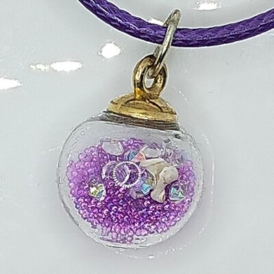 Glaskuppel Halskette