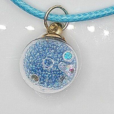 Glaskuppel Halskette