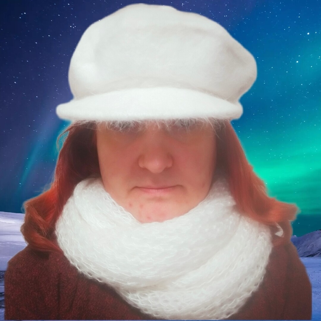 Moderne Weiße Hut und Schall Zusammen 