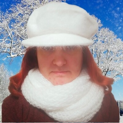 Moderne Weiße Hut und Schall Zusammen