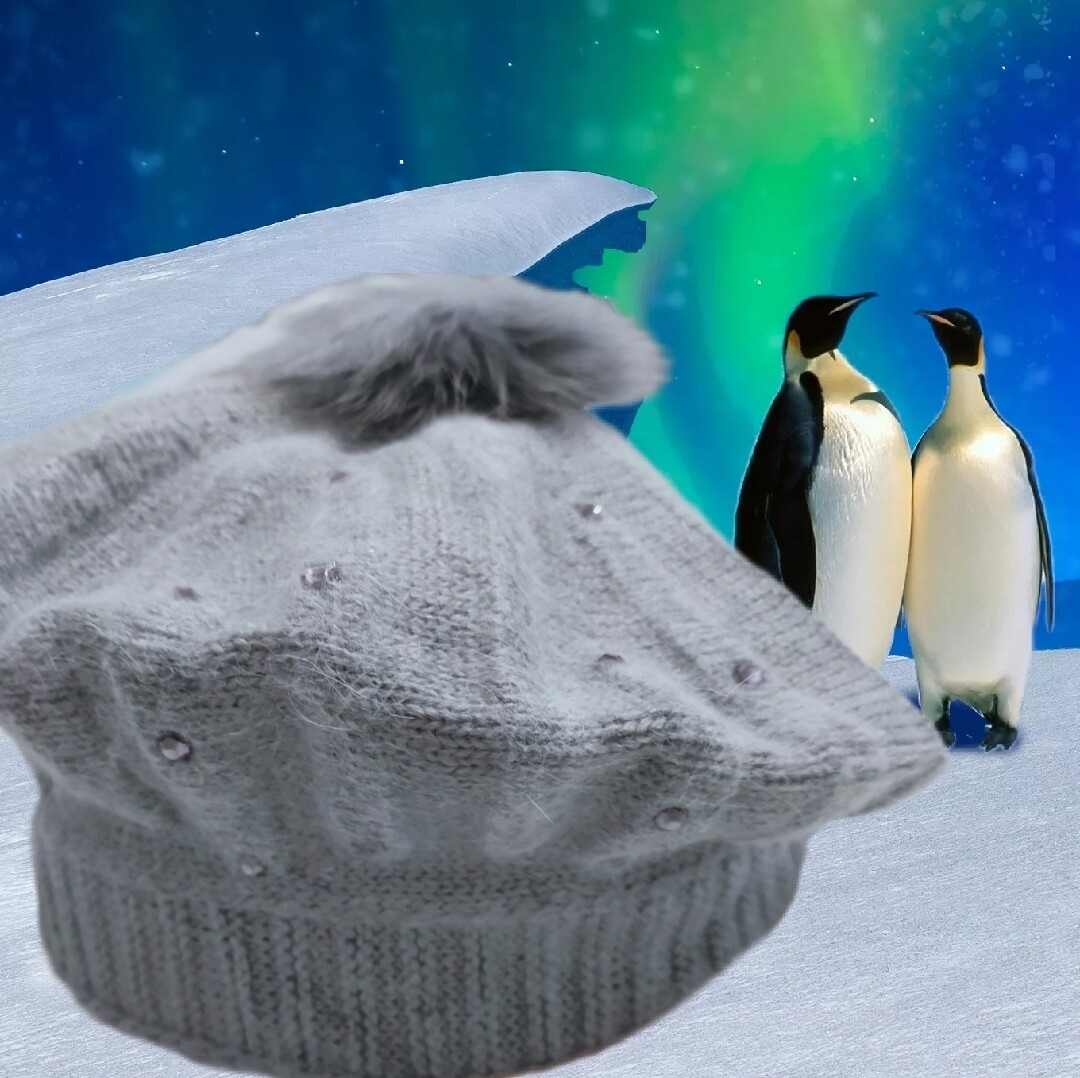 Grau/Braun Cool Mütze