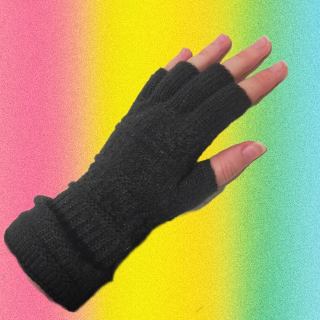 Halbfingerhandschuhe 35% Wolle