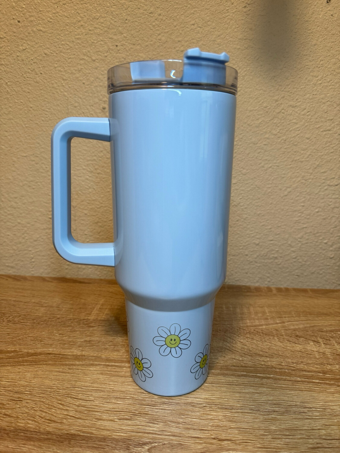 Simple Smiley Daisies Tumbler