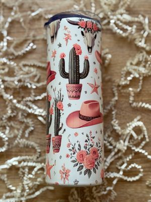 Pink Cowgirl Tumbler