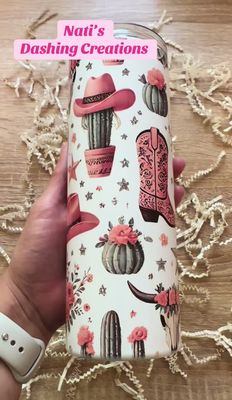 Pink Cowgirl Tumbler