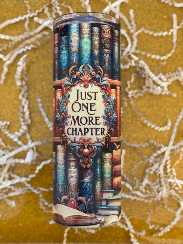 Just One More Chapter Tumbler