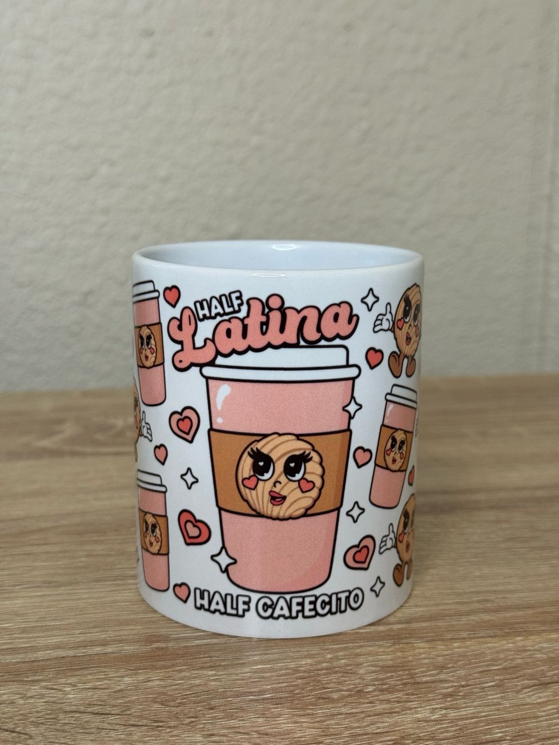 Half Latina Half Cafecito mug