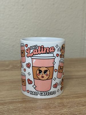 Half Latina Half Cafecito mug