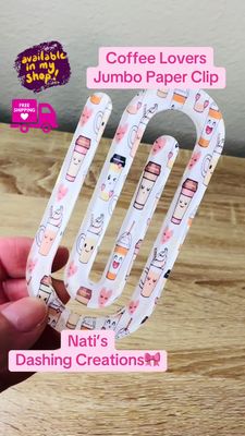 Coffee Lover Jumbo Paper Clip