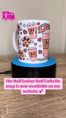 Half Latina Half Cafecito mug