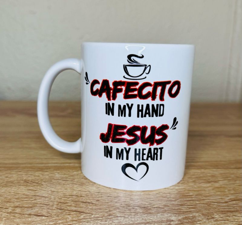 Cafecito (Coffee) In My Hand Jesus In My Heart Mug