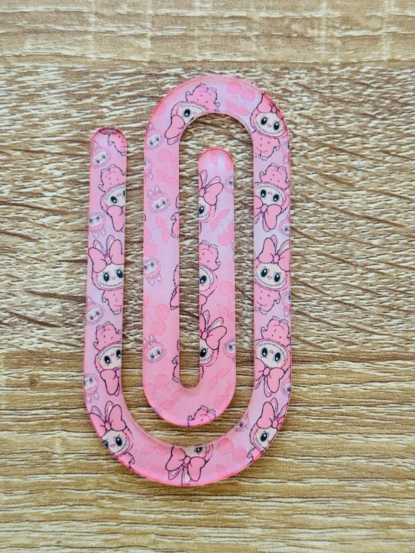 Pink Labubu Jumbo Paper Clip