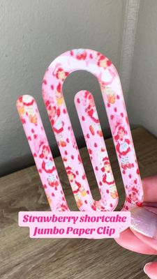 Adorable Strawberry Shortcake Jumbo Paper Clip