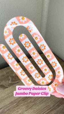 Groovy Daisies Jumbo Paper Clip
