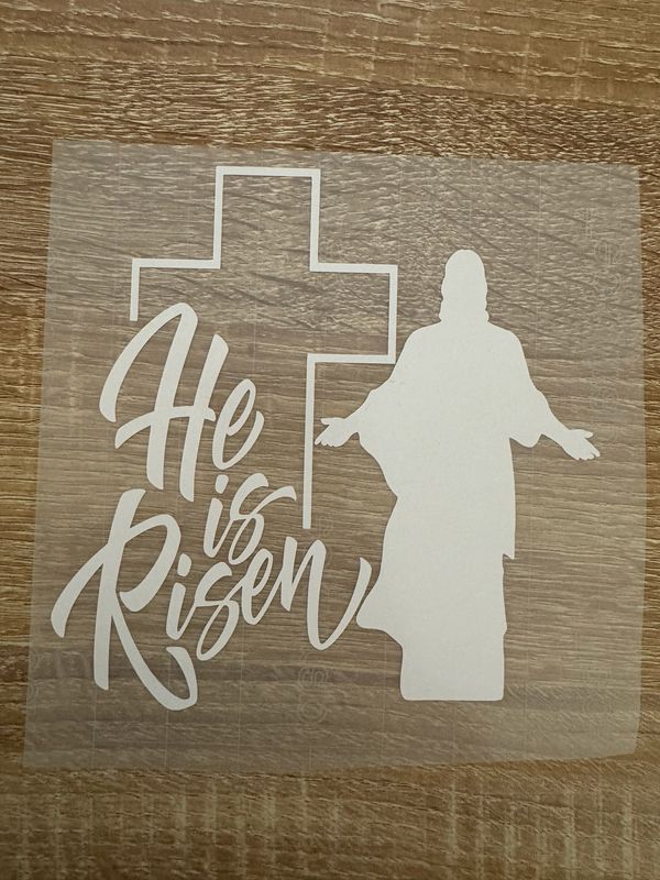 He Is Risen Jesus Decal