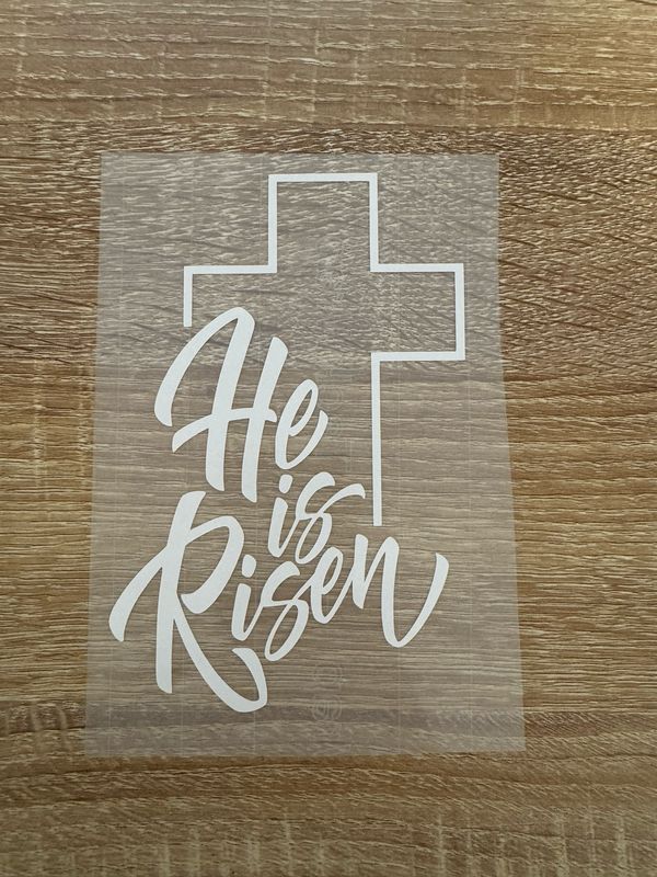 He Is Risen Decal