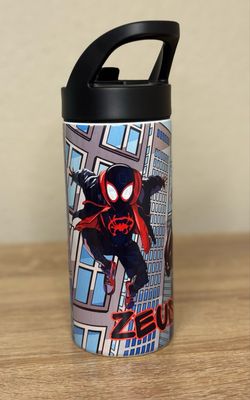 Personalized Colorful Spiderman and Venom Kids Tumbler