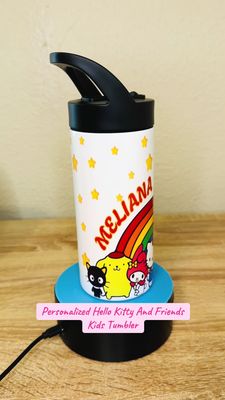 Personalized Hello Kitty And Friends Kids Tumbler