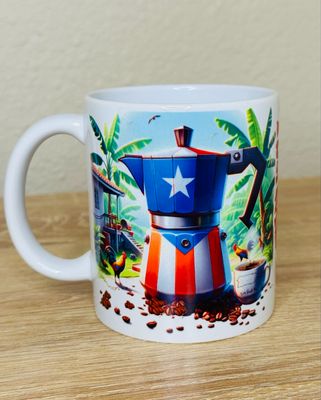 Puerto Rican Flag Coffee