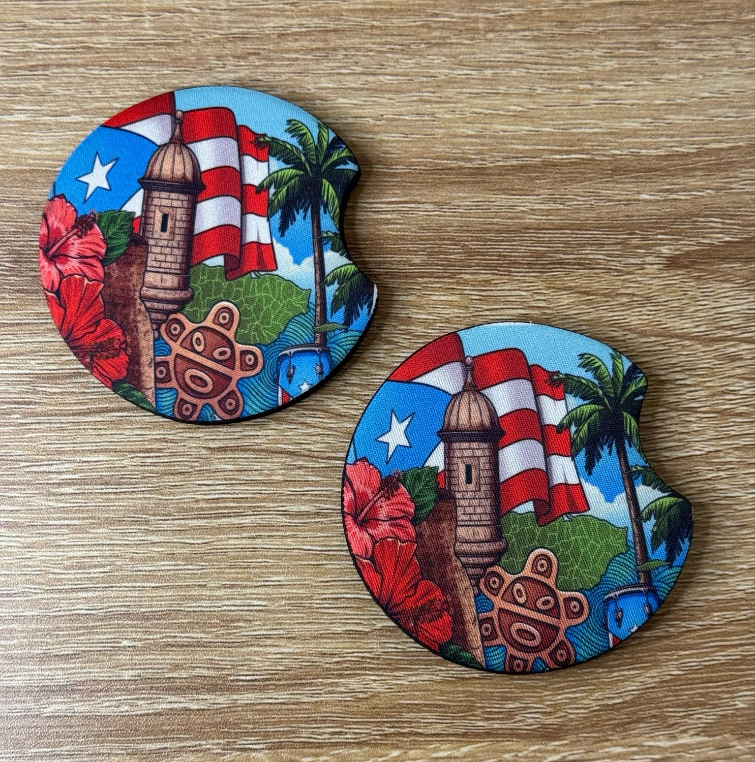 Puerto Rico Car Coasters
