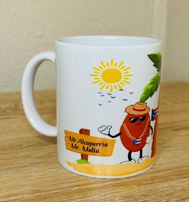Mr. Alcapurria and Mr. Malta PR Mug
