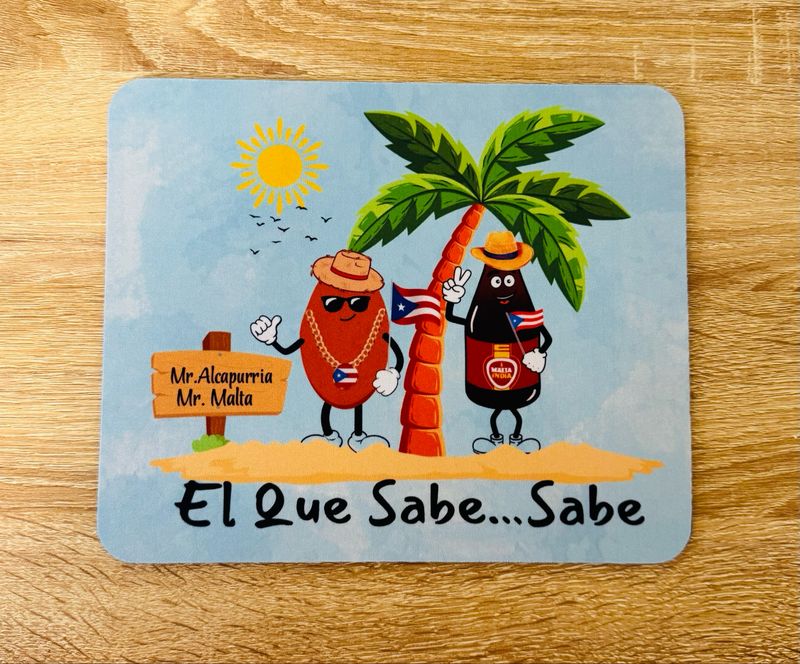 Mr. Alcapurria And Mr. Malta PR Mousepad