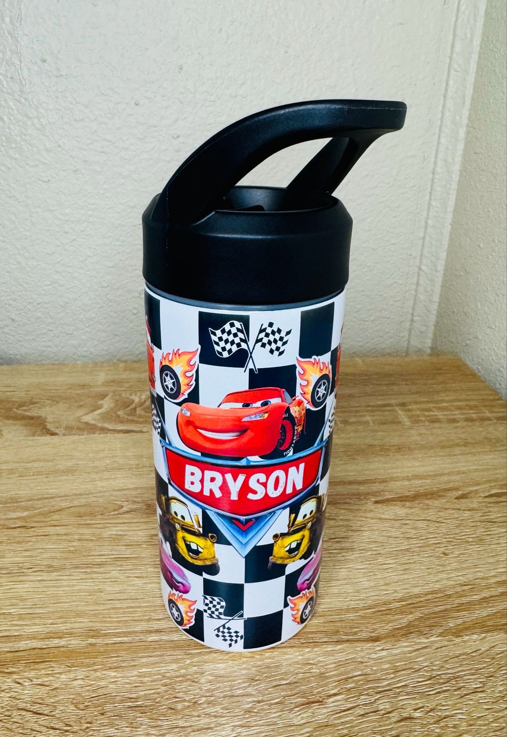 Personalized Cars Kids Tumbler