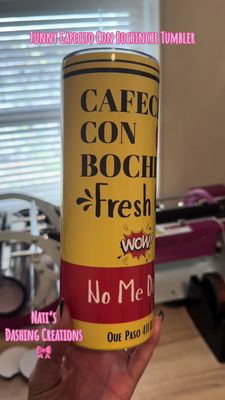 Funny Cafecito Con Bochinche Tumbler