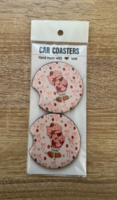 Strawberry Shortcake Car Coasters Set