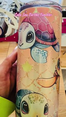 Cute Sea Turtles Tumbler