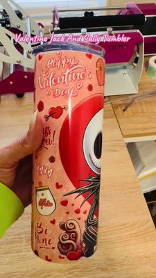 Valentine Jack And Sally Tumbler