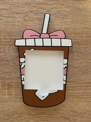 Girly Cafecito Sticky Note Pad Holder