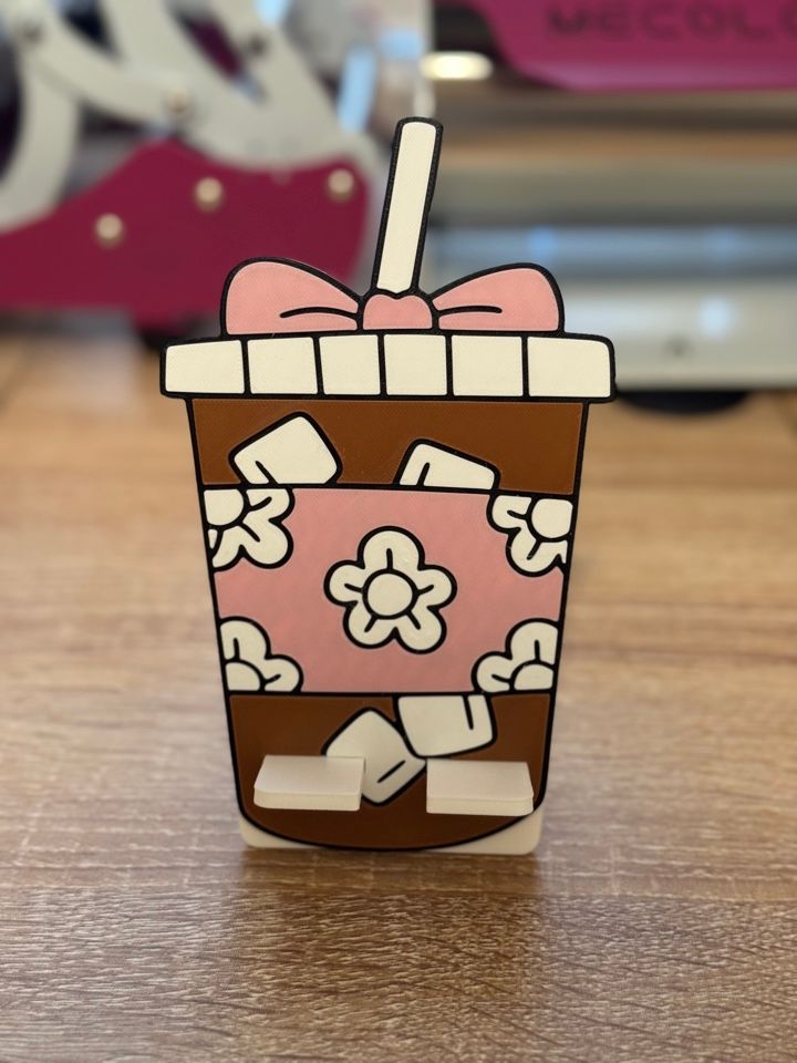 Girly Cafecito Cell Phone Holder