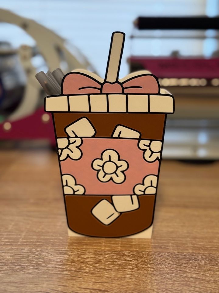 Girly Cafecito Pen Holder