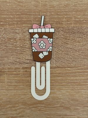 Girly Cafecito Paper Clip