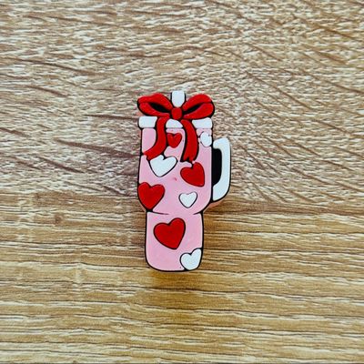 Pink Coquette Tumbler Straw Topper