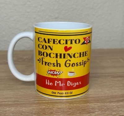 Funny Cafecito Con Bochinche Mug