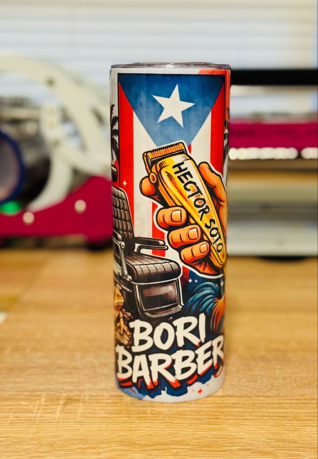 Personalized Bori Barber Tumbler