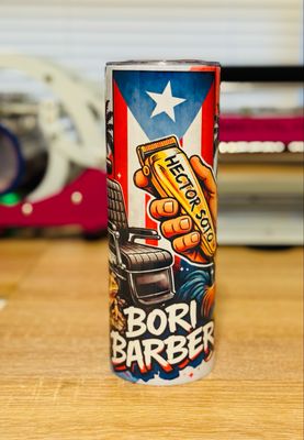 Personalized Bori Barber Tumbler