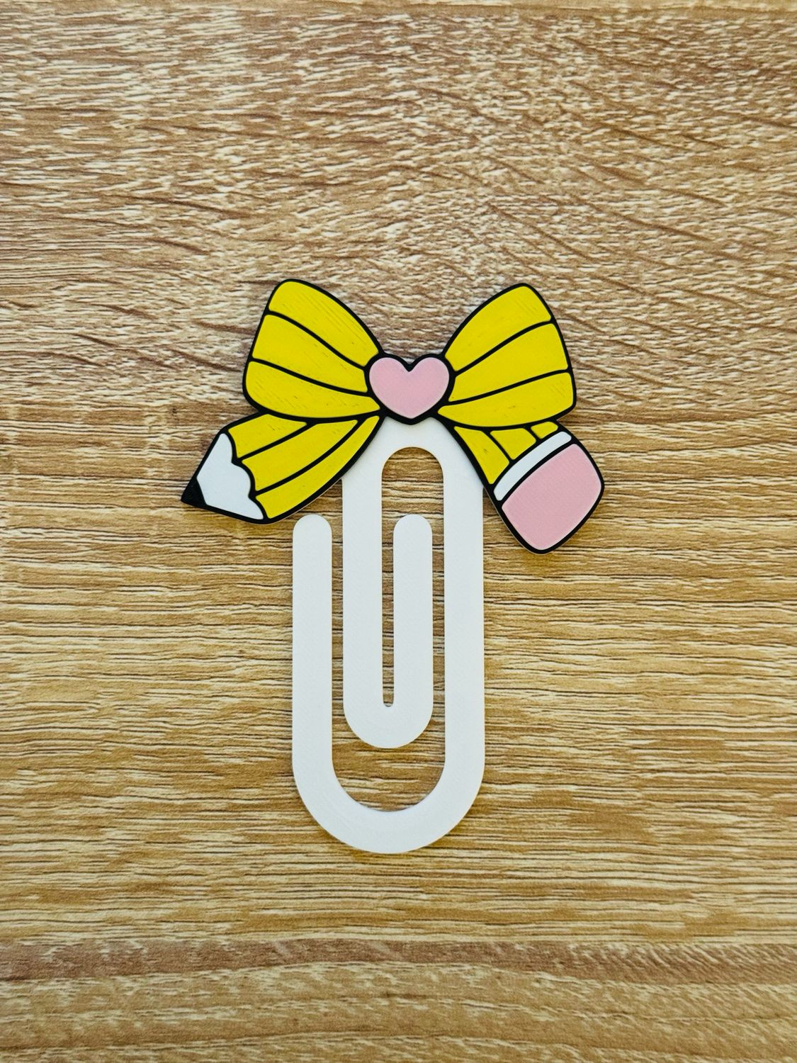 Pencil Bow 3D Paper Clip