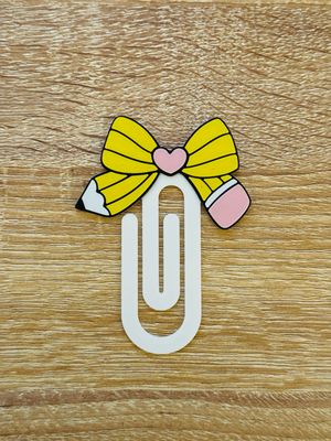 Pencil Bow 3D Paper Clip