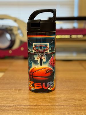 Personalized Basketball Court Kids Tumbler