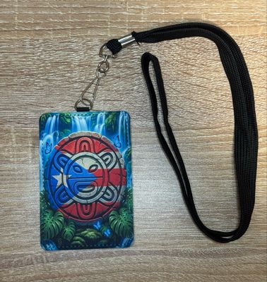 Taino PR ID Badge Holder